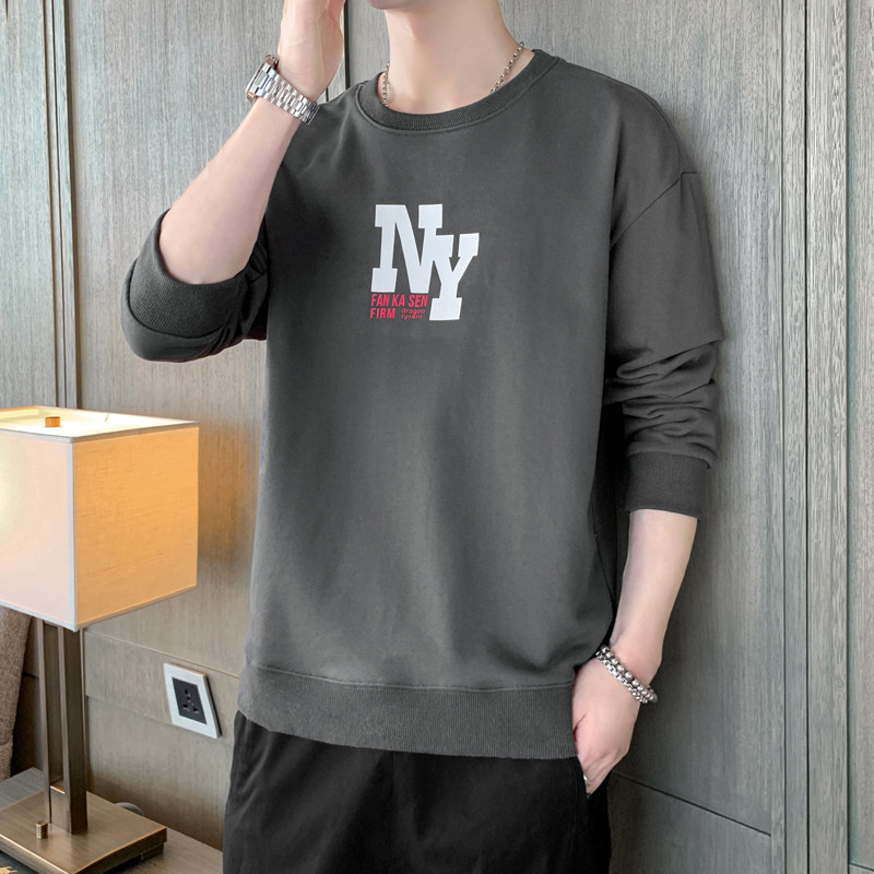 21男士长袖t恤青少年套装帅气中学生秋衣小衫卫衣男秋款W805-P23图片