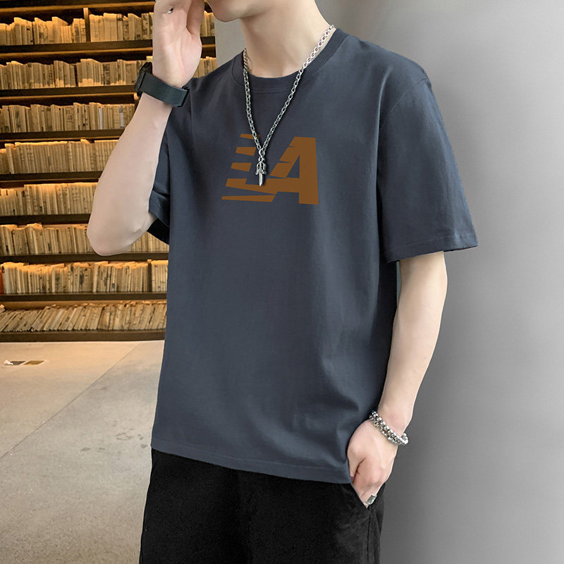 22跑量夏季薄款透气短袖t恤男轻商务休闲冰丝男打底衫T057-P10,男装T恤,星座815-2