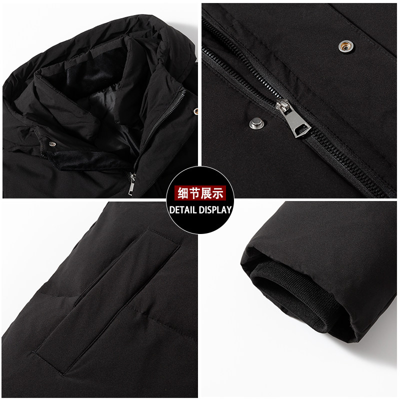 冬季长版羽绒服情侣休闲运动潮外套同款可印花压标Y8006-P120,男装羽绒服,星座815-2