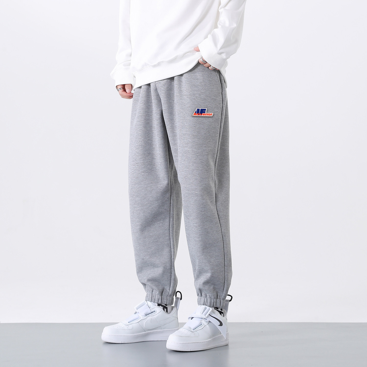 直播高品质320G重磅法螺纹潮流宽松版卫裤抗起球抗静电K728-P45,男装休闲裤,星座815-2
