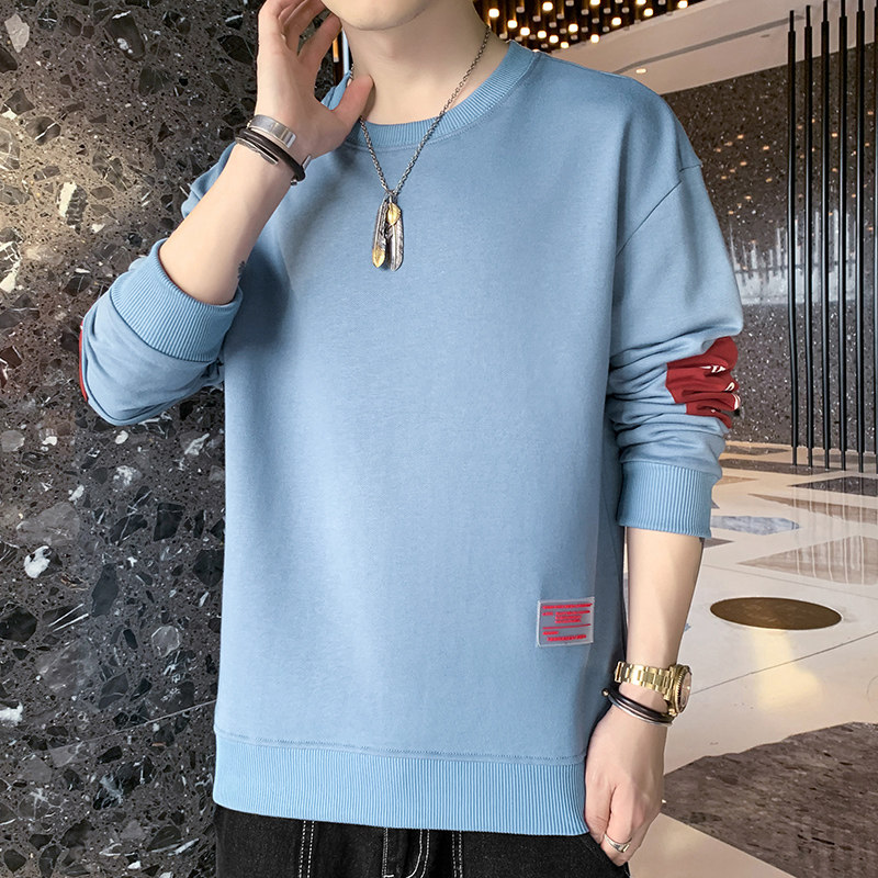 21男士卫衣圆领宽松休闲上衣服男装潮打底衫秋冬款W807-P21,男装卫衣,星座815-2