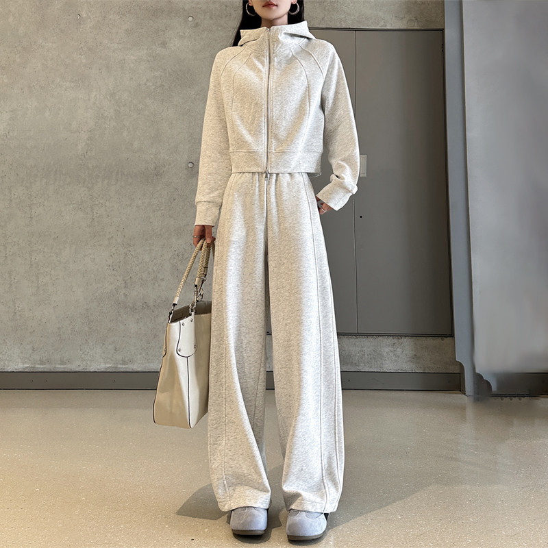 潮牌运动休闲套装女2026春秋季新款卫衣卫裤时尚两件套搭配一整套