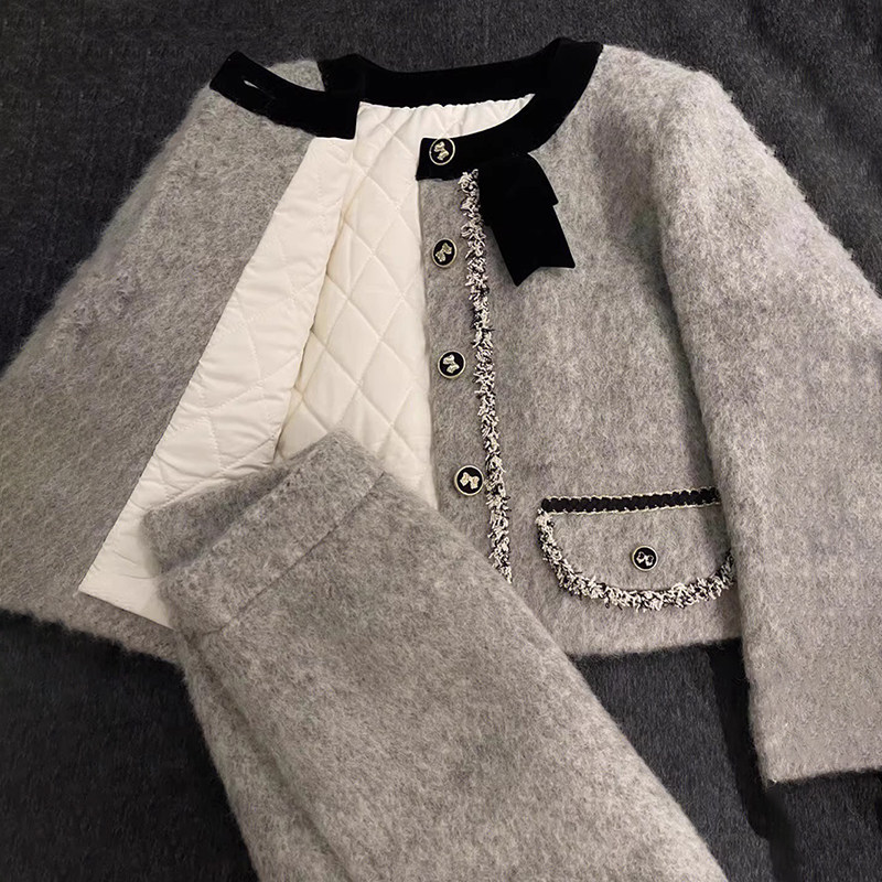 潮牌高端小香风毛呢套装裙女2025秋冬气质名媛高级感半身裙两件套,女装/女士精品,时尚套装,淘宝优惠券,粉丝福利购,淘宝优惠卷