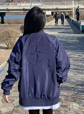 时尚品牌高街全国潮流先导女子棒球制服春秋宽松薄设计夹克夹克