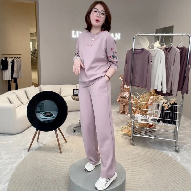 2025年秋冬新款时尚套装女洋气减龄卫衣阔腿裤两件套休闲运动套装,女装/女士精品,时尚套装,淘宝优惠券,粉丝福利购,淘宝优惠卷