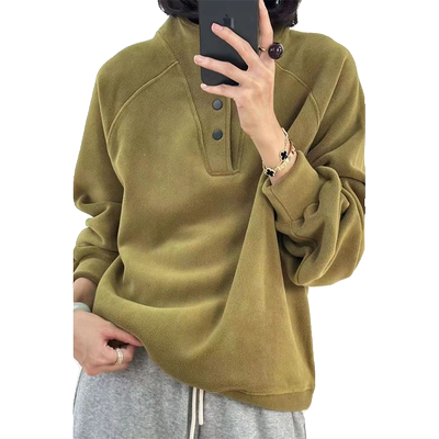 梦伊甸加厚宽松韩版立领