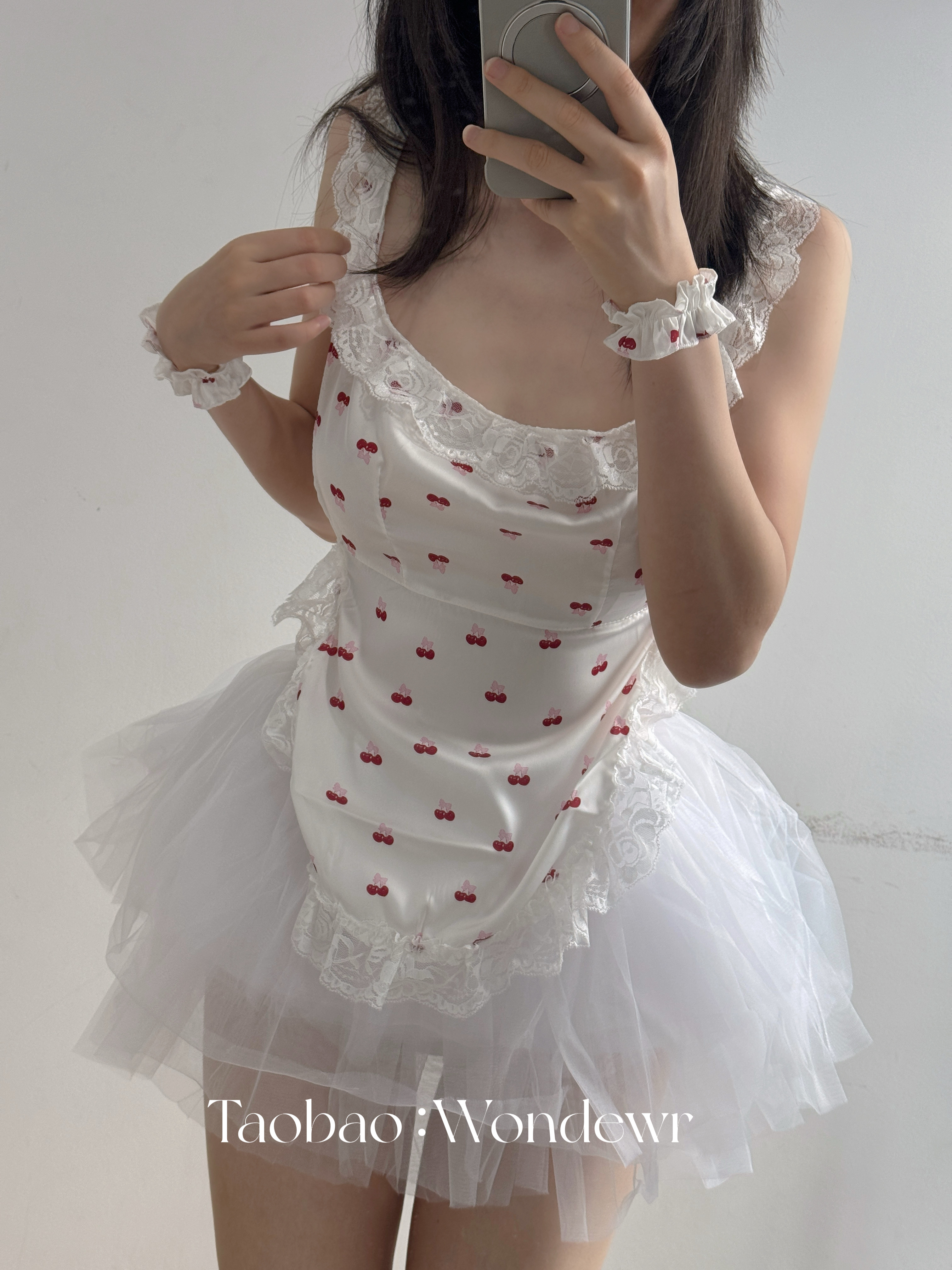 敲击可爱甜美出击女仆！红白cos可爱围裙制服套装