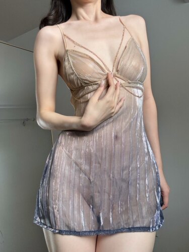 Wondewr闪闪惹人爱灰蓝色美人鱼透明渐变金丝柔线波光粼粼细闪纹