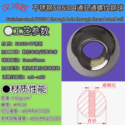 金鸿业不锈钢通螺纹钢球厂家现货