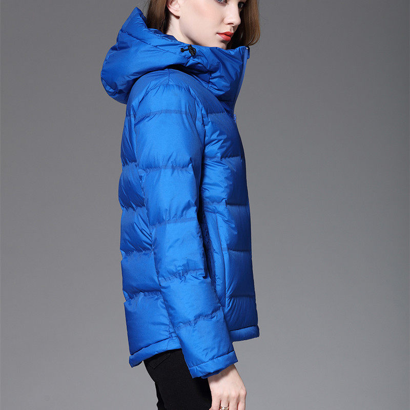 羽绒服女短款2025新款冬季时尚加厚修身连帽冬装90白鸭绒外套大码,女装/女士精品,羽绒服,淘宝优惠券,粉丝福利购,淘宝优惠卷