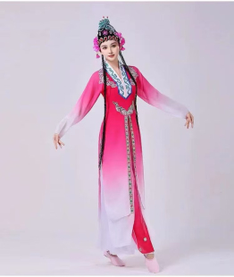 俏花旦戏曲古典演出服粉墨花旦梨园小花旦戏服京剧越剧黄梅戏服装