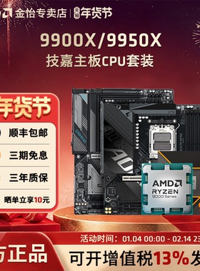 AMD锐龙R9 9900X/9950X板U套装搭技嘉B850M/X870小雕冰雕主板套装