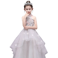 Chương trình đặc biệt trang phục hoa cô gái chủ nhà trẻ em váy công chúa váy cô gái mẫu cổ treo váy dạ hội mùa hè - Váy trẻ em váy xinh cho bé