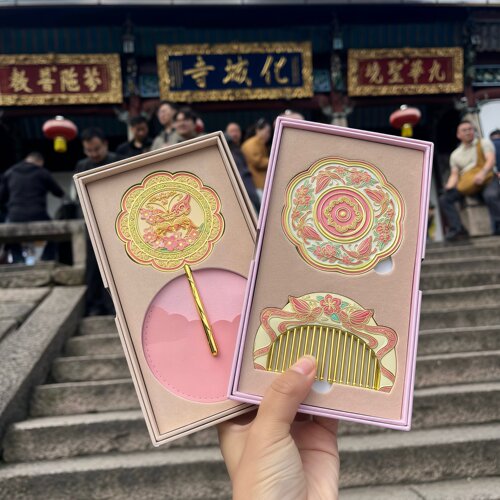 灵隐春日古风便携手持镜