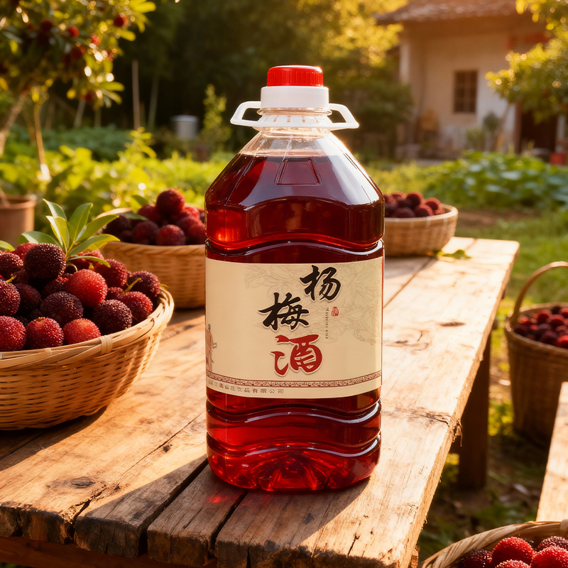 聚仙庄杨梅酒5斤桶装大容量果酒低度酒杨梅果汁饮料家用聚会酒水