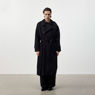意产Beste面料纯棉廓形长款 Set 25FW life 风衣外套 for