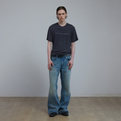 Set for life 25SS 005F-S水洗做旧冰蓝内华达646微喇版型牛仔裤