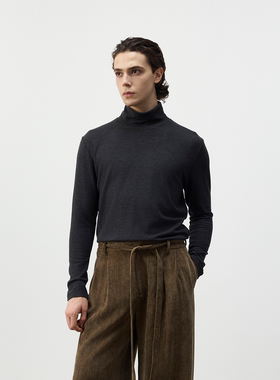 Set for life 口粮打底 兰精莫代尔混纺锁温性绒感高领打底衫