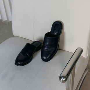 25SS life 解构分割水洗做旧真皮沿条牛皮穆勒 for Set