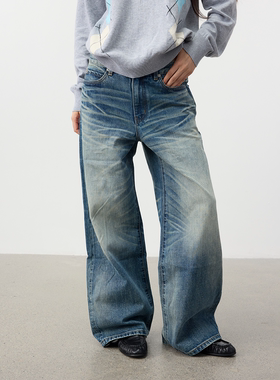 Set for life 25FW 直筒裤型 水洗清新淡蓝牛仔裤