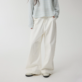 for 型阔腿牛仔裤 life 骨白暗黑弯刀裤 25FW Set