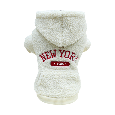 可牵引冬装外出遛狗连帽卫衣