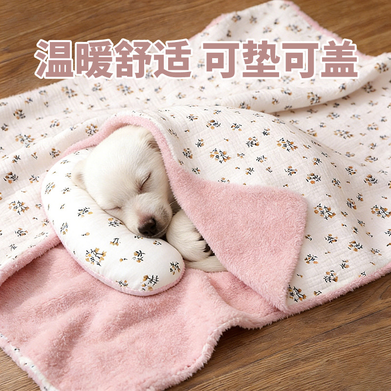 狗狗毛毯睡觉被子冬加厚小狗毯子保暖秋冬双面用可爱网红四季通用,宠物/宠物食品及用品,猫狗垫子,淘宝优惠券,粉丝福利购,淘宝优惠卷