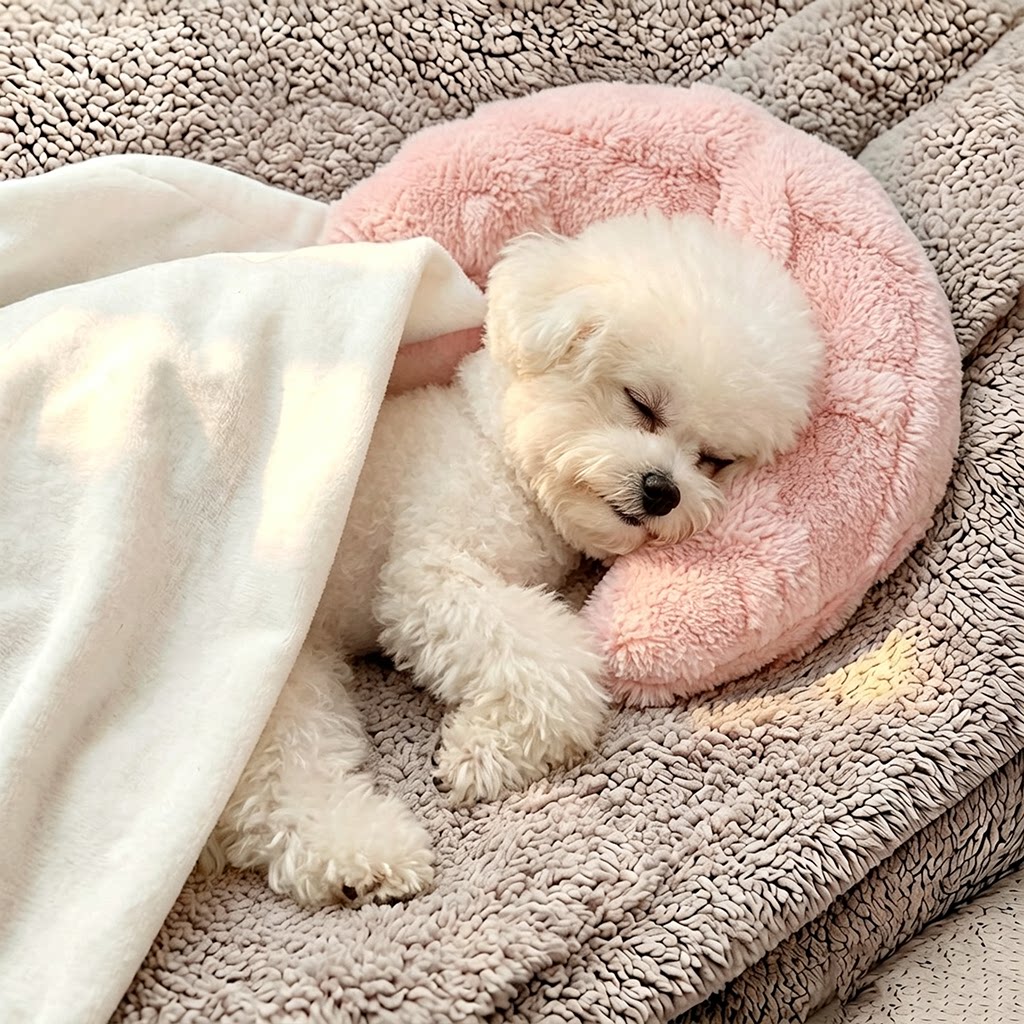 狗狗专用睡觉小枕头小型犬睡垫子马卡龙色系保暖柔软小众设计抱枕