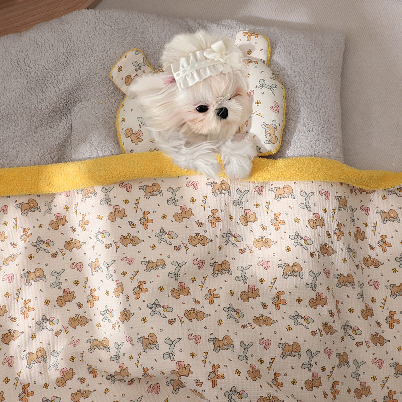 狗狗毛毯睡觉被子冬加厚小狗毯子枕头宠物泰迪比熊犬狗窝垫秋冬季,宠物/宠物食品及用品,猫狗垫子,淘宝优惠券,粉丝福利购,淘宝优惠卷