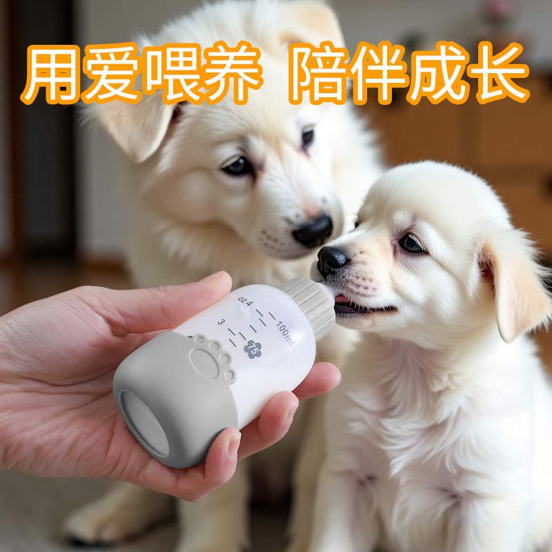 小狗狗奶瓶大容量防摔柔软喂奶器初生幼犬可爱奶壶约克夏宠物用品