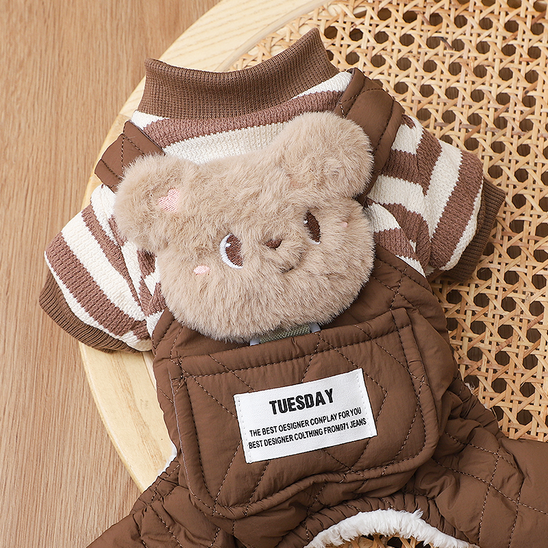 比熊棉服泰迪宠物冬季棉衣