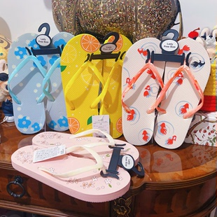 日本購 夏日外穿沙拖鞋 樹脂平底鞋 涼拖防滑 夏日海灘人字拖女式