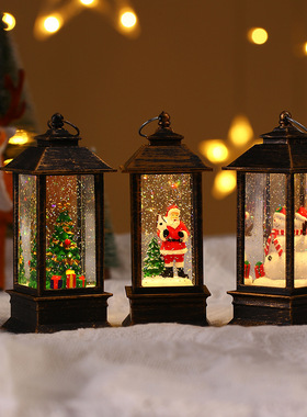 Christmas decorations ornaments small oil lamps圣诞风灯