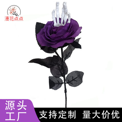 HalloweenBlack‑RedRoseBone