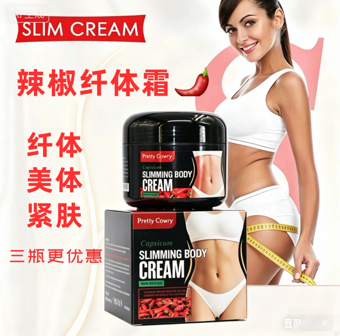 辣椒纤体霜美体按摩Lead Slimming Cream胳膊肚子腰紧致200ml塑形