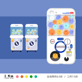 原创设计 Pro 软壳 iPhone 安卓 Plus Mini 手机壳 适用于苹果 Max 可爱插画 扭蛋机