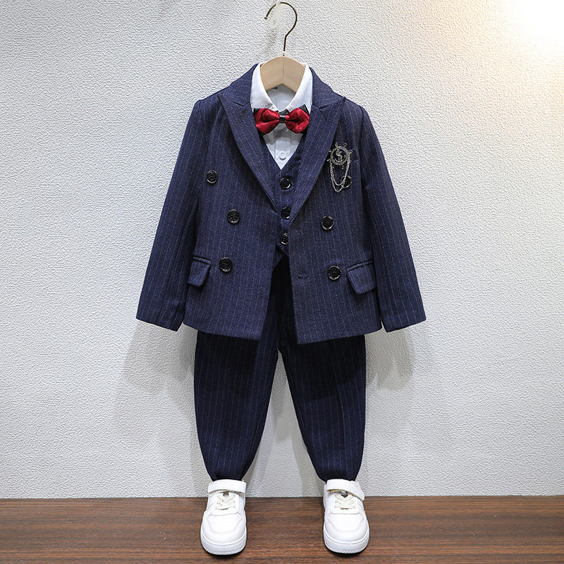 衣上库演出服男童学院西装套装