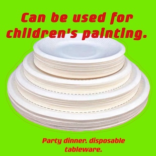disposab le paper plates cake dish Children's drawing tools