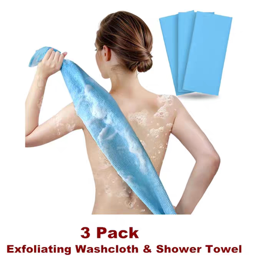 Exfoliating Washcloth Shower Japanese Beauty Back Scrubber
