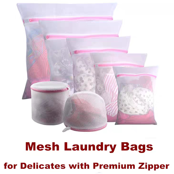 Mesh Laundry Bags Storage Organize Clothing Washing 7 items