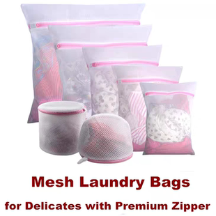 Mesh Laundry Bags Storage Organize Clothing Washing 7 items