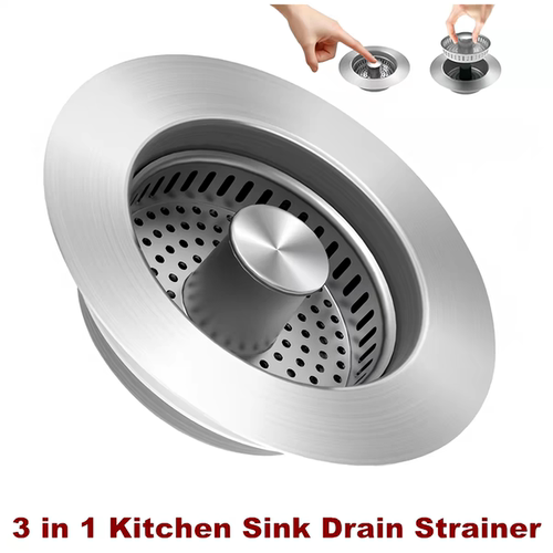 Kitchen Sink Drain Strainer Stopper Food Catcher Basket