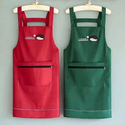 Waterproof Apron With Zipper Pocket Waterproof Fabric