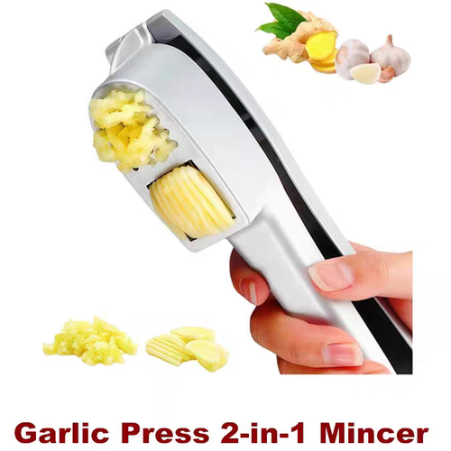 Garlic Press Mincer Crusher and Slicer Kitchen Tool Mincing
