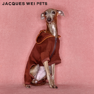 pets设计师官方店2023aw宠物针织连帽衫 jacques wei