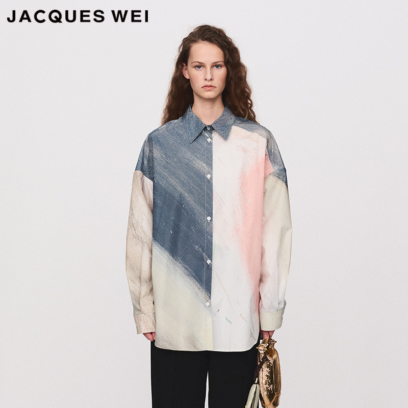 JACQUESWEI匹马棉印花系列衬衫