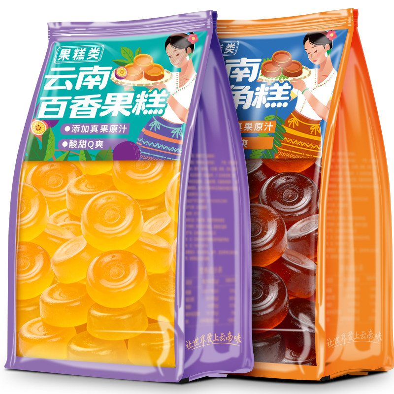 云南特产酸角糕软糖百香果糕果糖酸甜办公室零食小吃怀旧休闲糖果