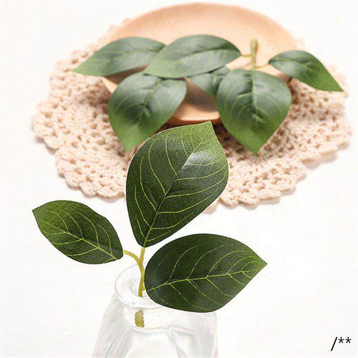 仿真叶片家居ins装饰diy手工背景墙装饰仿真绿植配件叶子