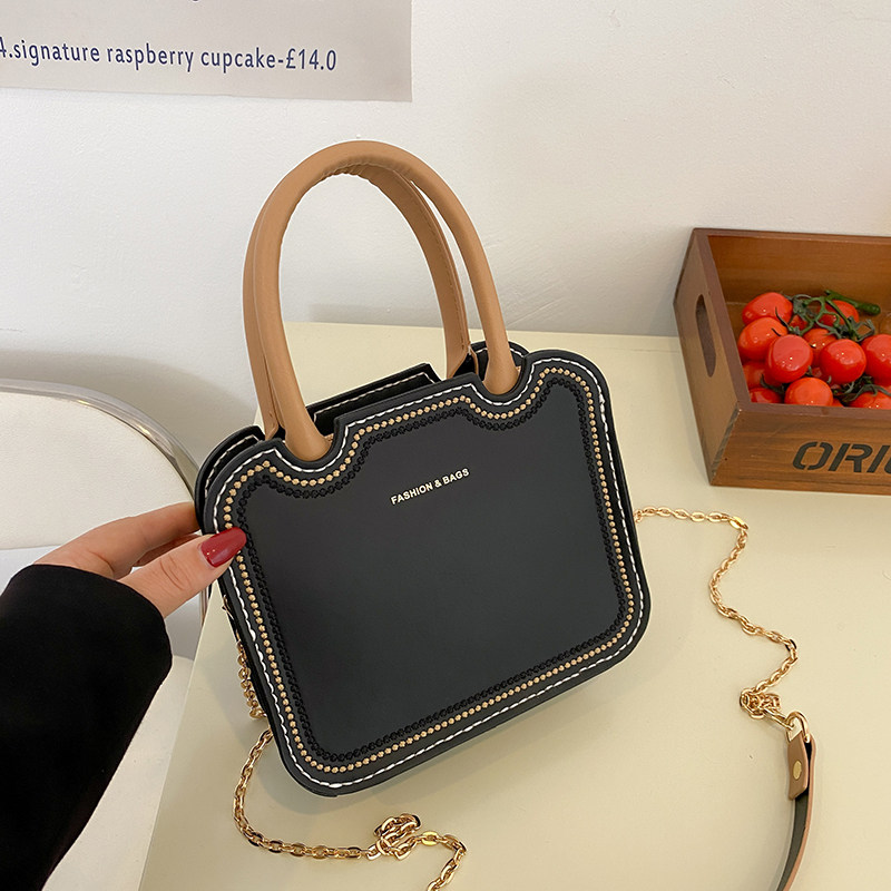 饼干包手工编织包包diy自制材料包手缝小方包手织纯色小众斜挎包