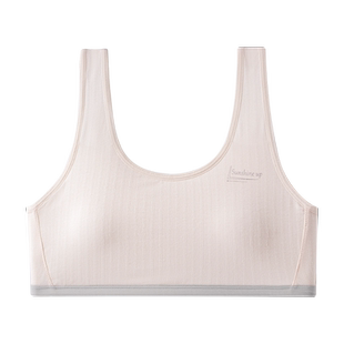 少女发育期内衣第二阶段初中生小学生大童小背心固定杯防凸点文胸